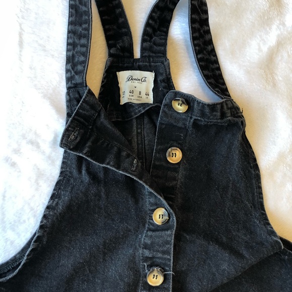 Button up overall denim skirt set - Picture 2 of 6